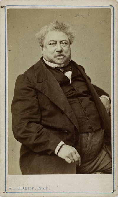 O autor Alexandre Dumas pai 1802-1870, 1870. de Alphonse Liebert