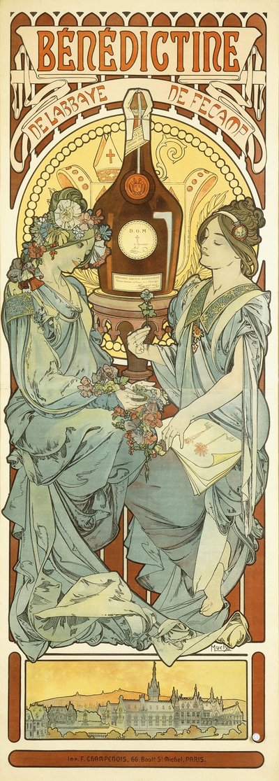 Beneditino, 1898 de Alphonse Mucha