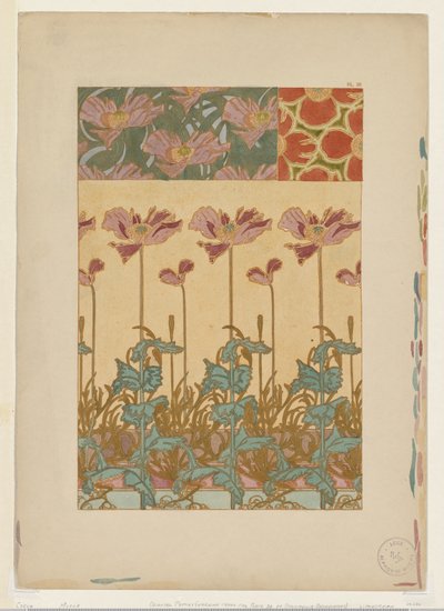 Documentos Decorativos: Papoilas Orientais de Alphonse Mucha