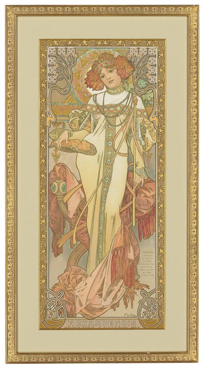 Quatro Estações: Outono, 1900 de Alphonse Mucha