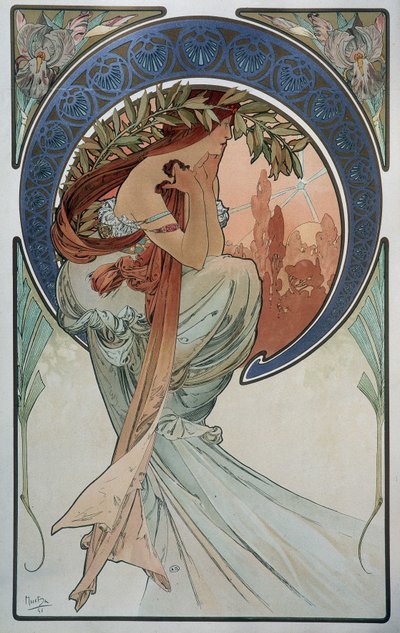 Poesia - por Mucha de Alphonse Mucha