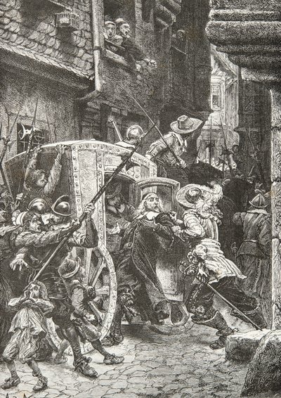 Detenção de Pierre Broussel durante a fisga de Alphonse Marie de Neuville