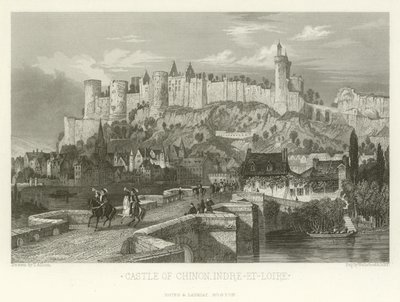 Castelo de Chinon, Indre-et-Loire de Alphonse Marie de Neuville