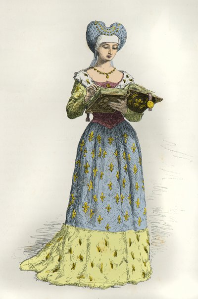 Retrato de Anne de Beaujeu (Gravura) de Alphonse Marie de Neuville