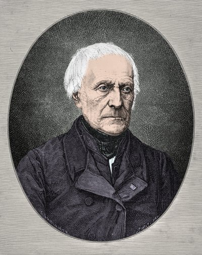 Retrato de François Guizot (Gravura) de Alphonse Marie de Neuville