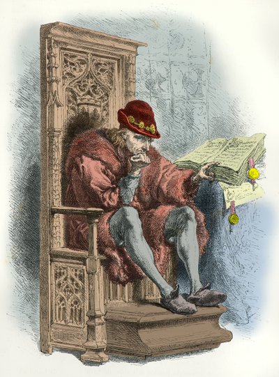 Retrato do Rei Luís 11 (Gravura) de Alphonse Marie de Neuville