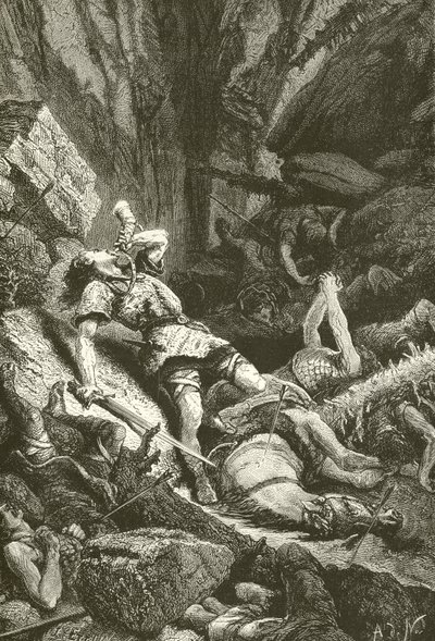Roland na Roncesvalles de Alphonse Marie de Neuville