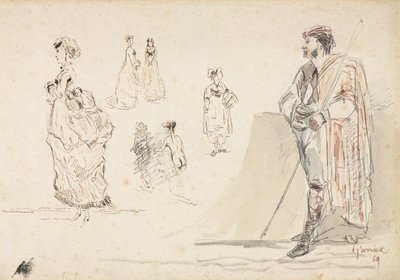 Esboços de figuras, 1869. de Alphonse Marie de Neuville