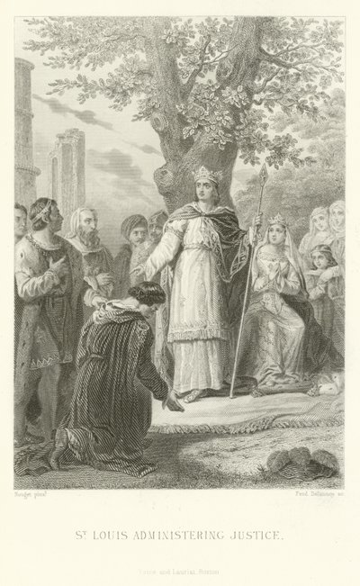 St Louis administrando justiça de Alphonse Marie de Neuville
