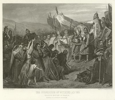 A Submissão de Witikind, AD 785 de Alphonse Marie de Neuville