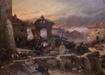 O cemitério de Saint-Privat, 18 de agosto de 1870, 1881 de Alphonse Marie de Neuville