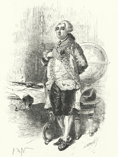 Rei, louis, XVI, de, frança de Alphonse Marie de after Neuville