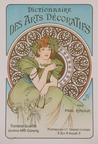 Dicionário de Artes Decorativas, 1902. de Alphonse Mucha