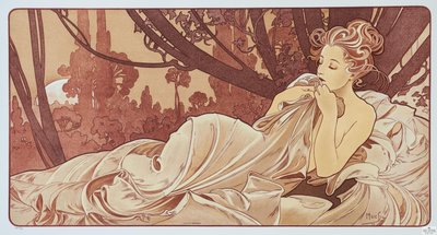 Anoitecer, 1899. de Alphonse Mucha