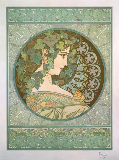 hera de Alphonse Mucha