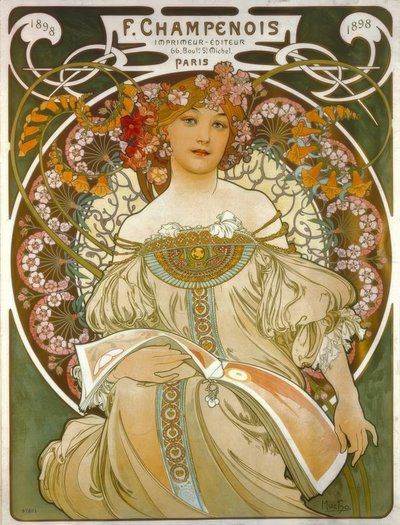 F. Champenois - Impressora - Editora (..) de Alphonse Mucha