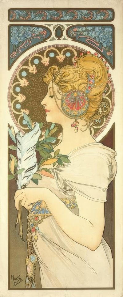 primavera de Alphonse Mucha