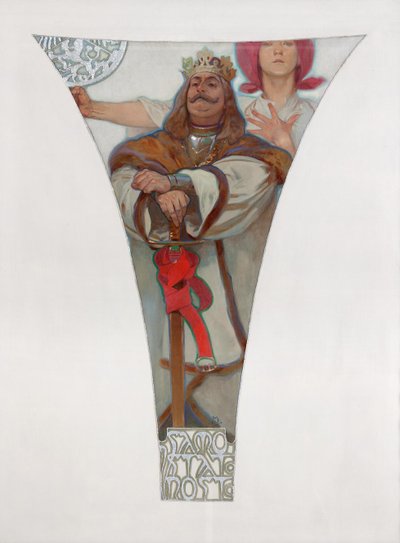 George de Podebrady, 1911 de Alphonse Mucha