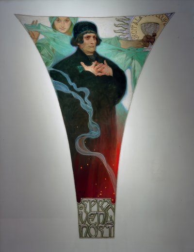Justiça - Magister Jan Hus de Alphonse Mucha