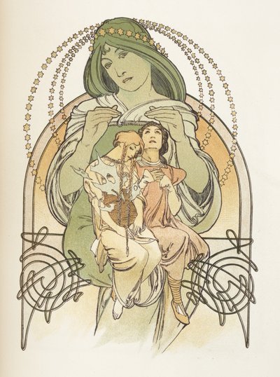 Ilustração de Ilsee, Princesa de Trípoli, 1897 de Alphonse Mucha