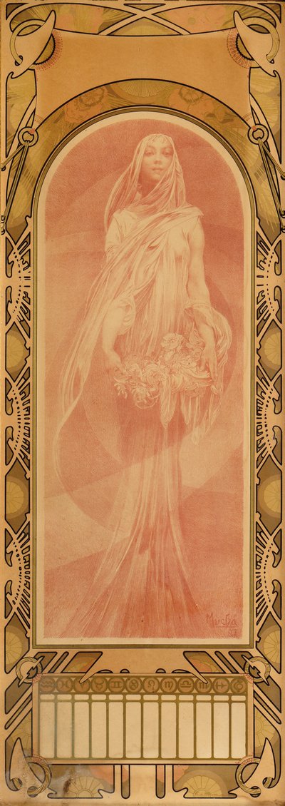 Invocação, 1897 de Alphonse Mucha