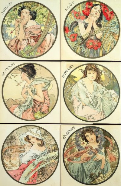 Julho - agosto - setembro - outubro - novembro - dezembro de Alphonse Mucha
