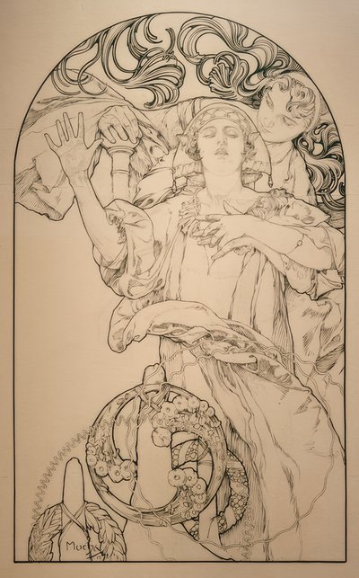 Cinema com órgão Wurlitzer de Alphonse Mucha
