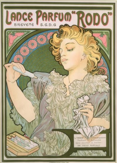 Lance Parfum Rodo de Alphonse Mucha