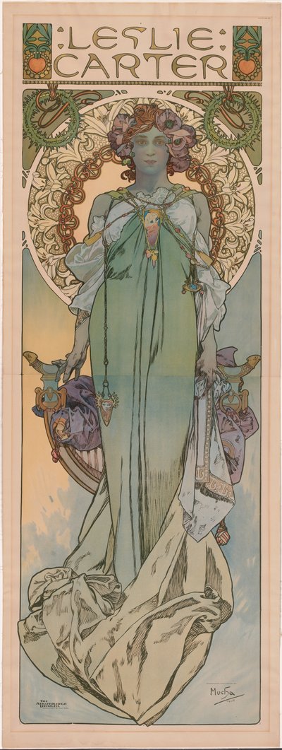 Leslie Carter de Alphonse Mucha