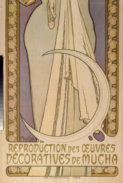 Lygia - Reprodução dos trabalhos decorativos de Mucha de Alphonse Mucha