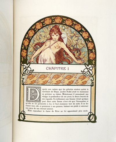 Página de Ilsee, Princesa de Trípoli, 1897 de Alphonse Mucha