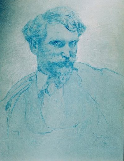 auto-retrato de Alphonse Mucha