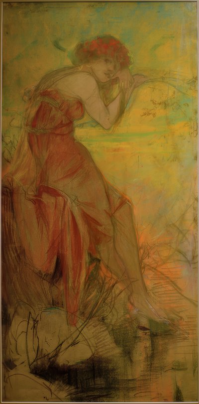 verão de Alphonse Mucha