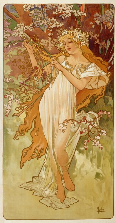 Primavera de 1896. de Alphonse Mucha