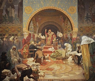 O czar búlgaro Simeon O ciclo A epopeia eslava de Alphonse Mucha