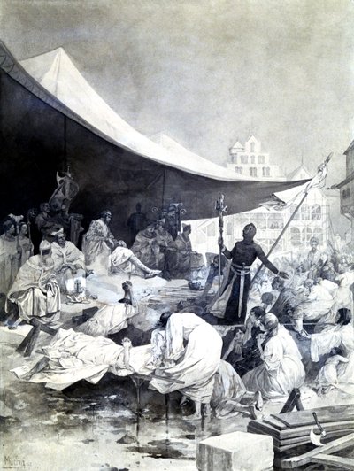 A cruz, c1900-1939 de Alphonse Mucha