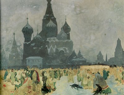 A emancipação do estudo dos servos russos para a epopeia eslava, 1914 de Alphonse Mucha