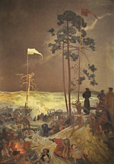 O encontro Na Krizkach O ciclo A epopeia eslava de Alphonse Mucha