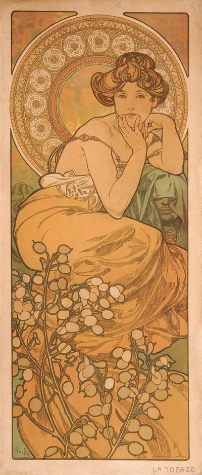 Topázio Da série As jóias de Alphonse Mucha