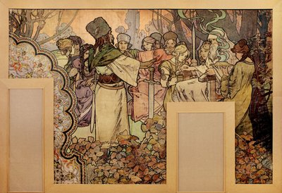 Pintura de parede para a Exposição Universal de 1900, 1899-1900 de Alphonse Mucha
