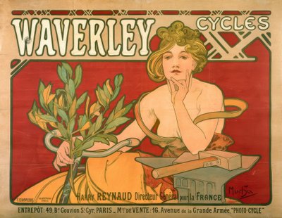 Waverley Cycles de Alphonse Mucha