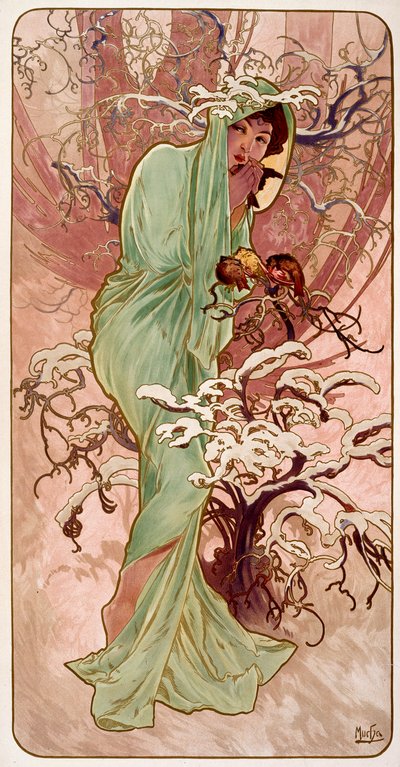 Inverno de 1896. de Alphonse Mucha