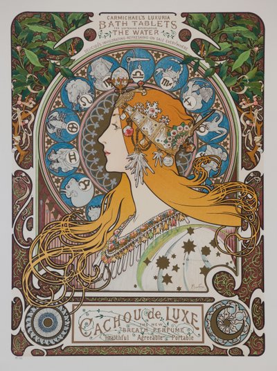 Zodíaco Zodíaco, 1896. de Alphonse Mucha