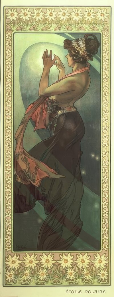 estrela do Norte de Alphonse Mucha