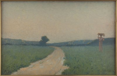 A estrada do campo pela manhã de Alphonse Osbert