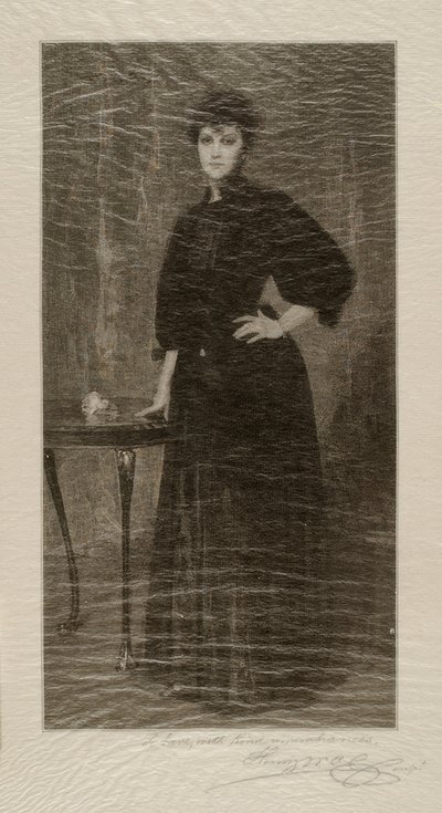 Uma Senhora de Preto de Alsace Henry Wolf