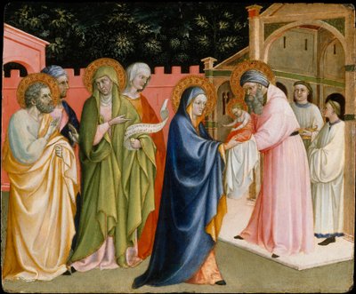 A Apresentação no Templo, provavelmente ca. 1430. de Alvaro Pirez