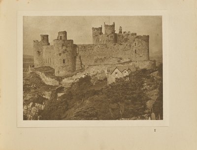 Castelo de Harlech visto da rocha de Alvin Langdon Coburn