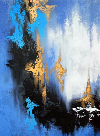 Azul Dinâmico Dourado de Alyson Storms