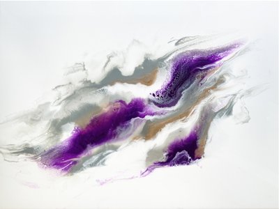 Abstrato roxo em espiral de Alyson Storms